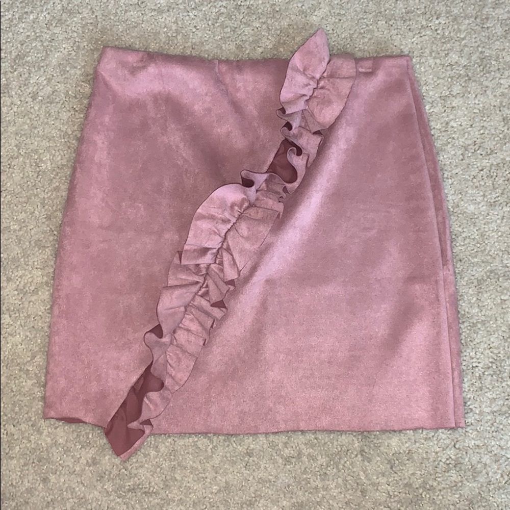 Blush Pink Mini Skirt